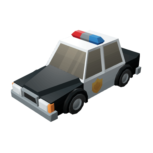 Car Police free CC0 3D model