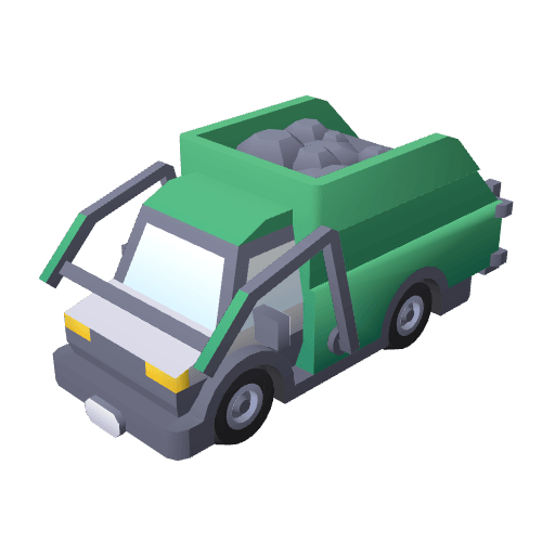 Garbage Truck free CC0 3D model