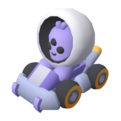 Kart Oobi free CC0 3D model