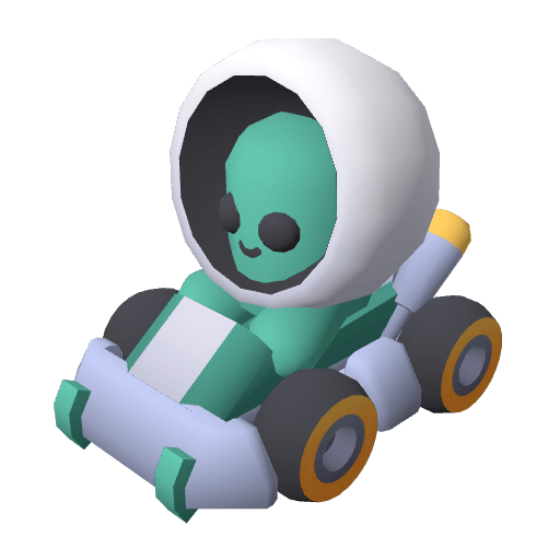 Kart Oopi free CC0 3D model