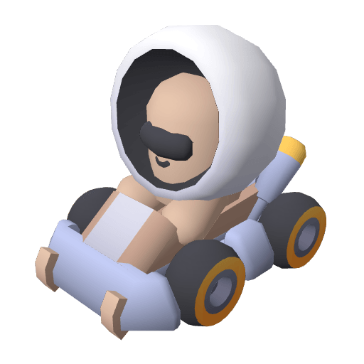Kart Oozi free CC0 3D model