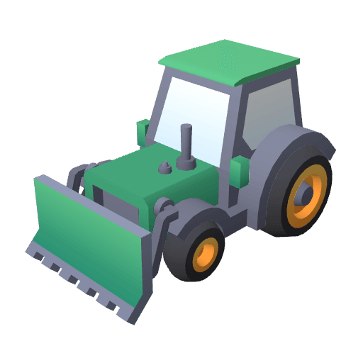 Tractor Shovel free CC0 3D model