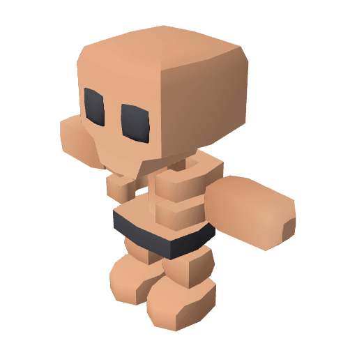 Character Skeleton free CC0 3D model