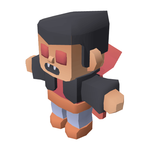 Character Vampire free CC0 3D model