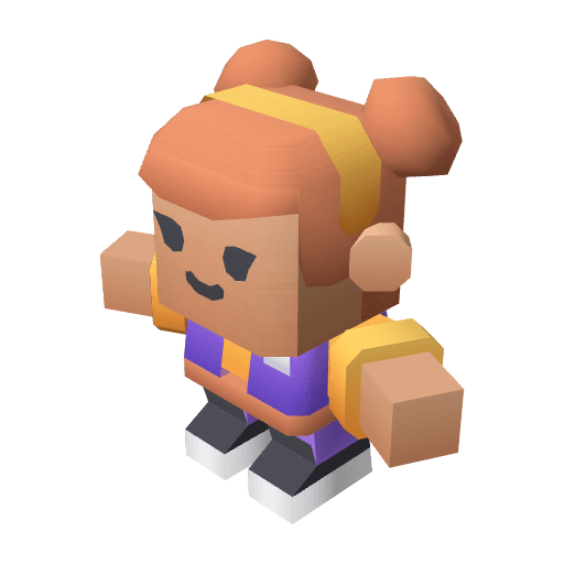 Character Employee free CC0 3D model
