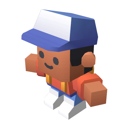 Character Gamer free CC0 3D model