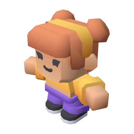 Character Female B free CC0 3D model