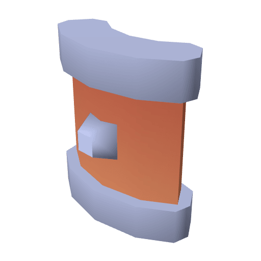 Shield Rectangle free CC0 3D model