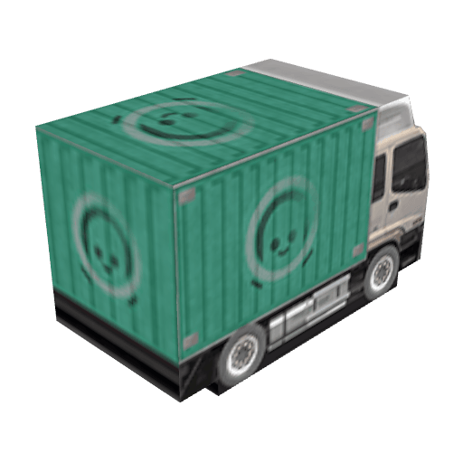 Truck Green free CC0 3D model