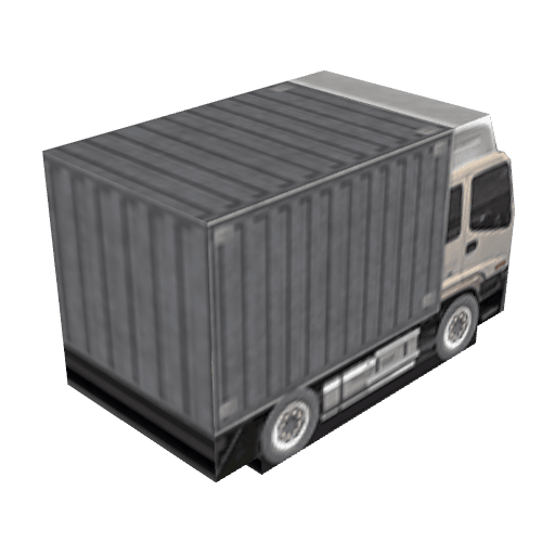 Truck Grey free CC0 3D model