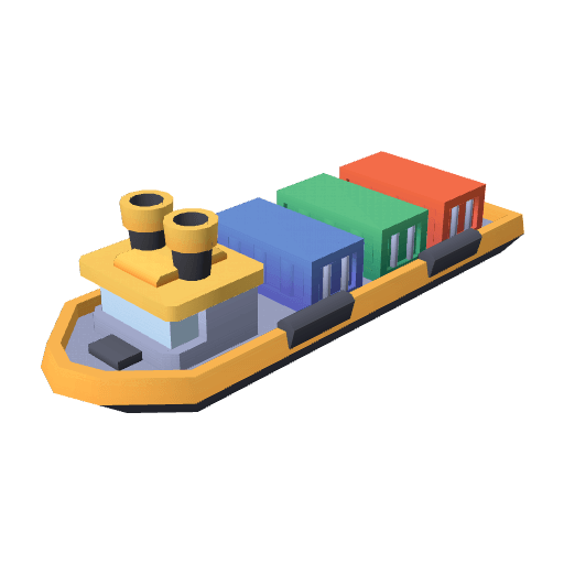 Ship Cargo A free CC0 3D model