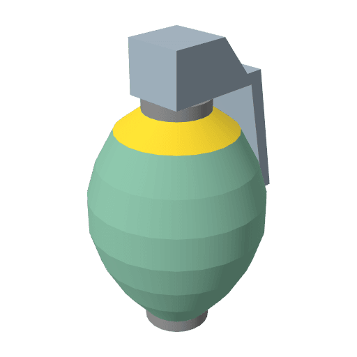 Grenade free CC0 3D model