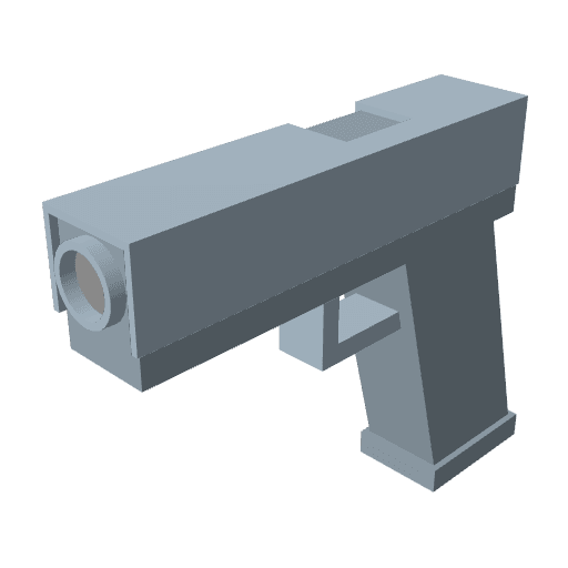Pistol free CC0 3D model