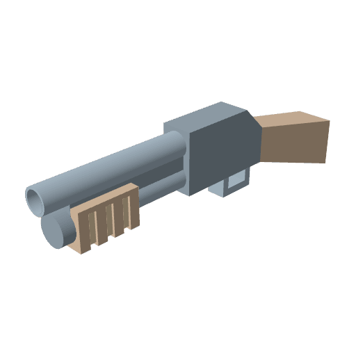 Shotgun free CC0 3D model