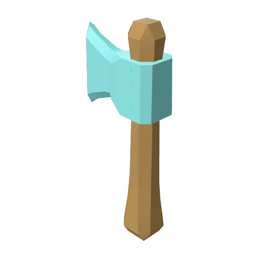 Axe Diamond free CC0 3D model