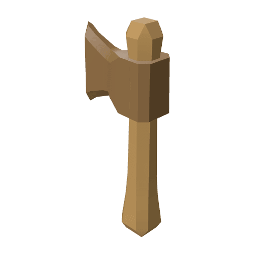 Axe Wood free CC0 3D model