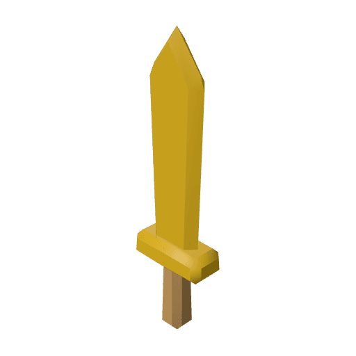 Sword Gold free CC0 3D model