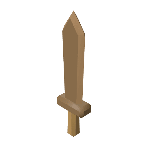 Sword Wood free CC0 3D model
