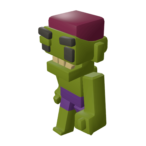 Zombie free CC0 3D model