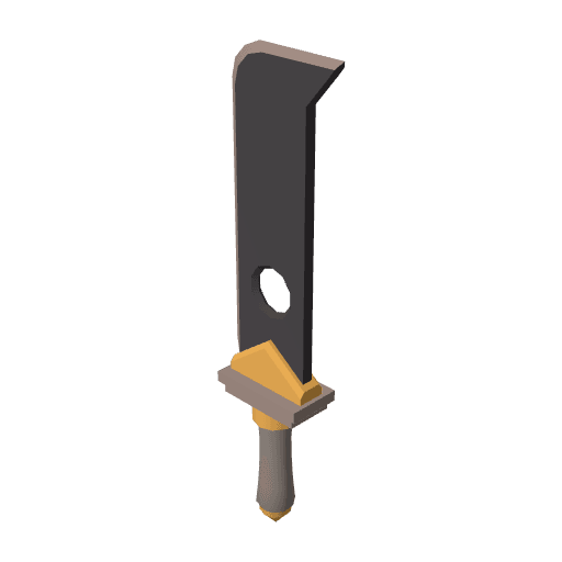 Weapon Sword 2 free CC0 3D model