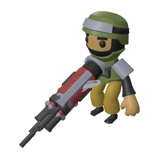 Character Soldier free CC0 3D model