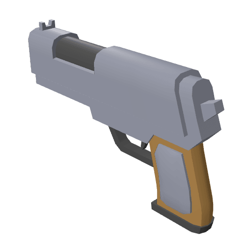 Pistol free CC0 3D model