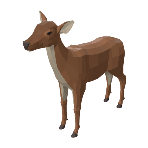 Forest Deer free CC0 3D model
