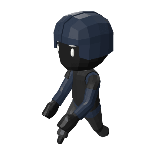BlueSoldier Male free CC0 3D model