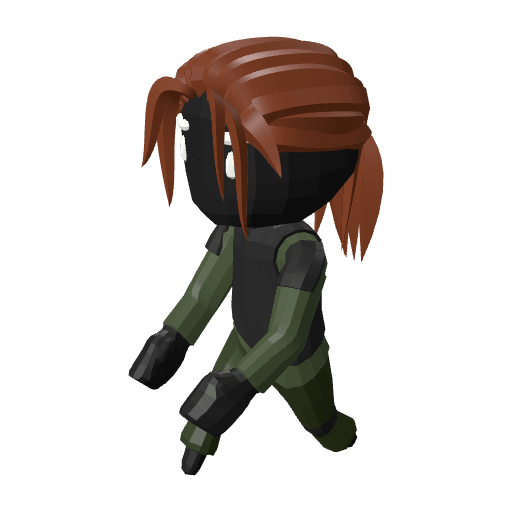 Soldier Female free CC0 3D model
