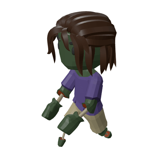 Zombie Female free CC0 3D model