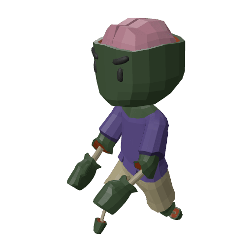 Zombie Male free CC0 3D model