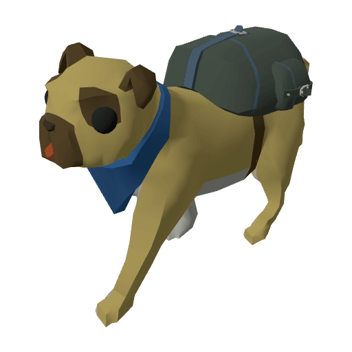 Characters Pug free CC0 3D model
