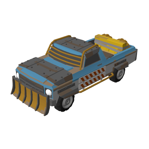 Armored Pickup free CC0 3D model