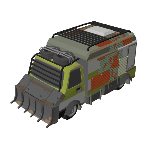 Vehicle Truck Armored free CC0 3D model