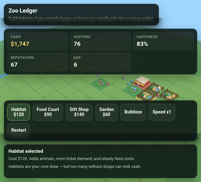Zoo Ledger screenshot
