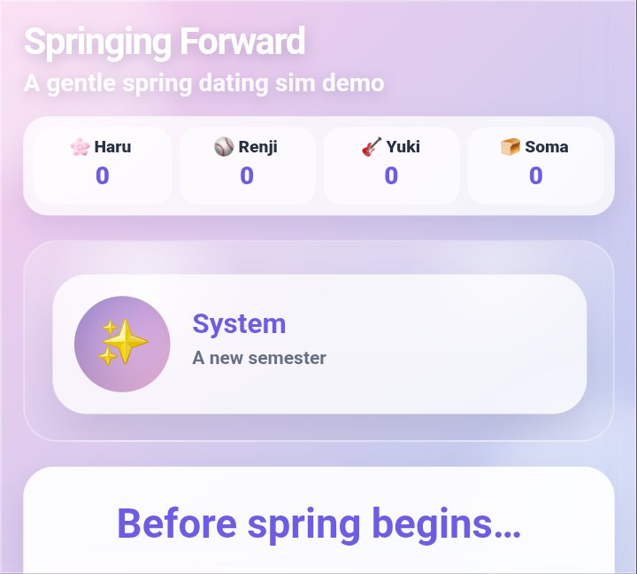Springing Forward screenshot
