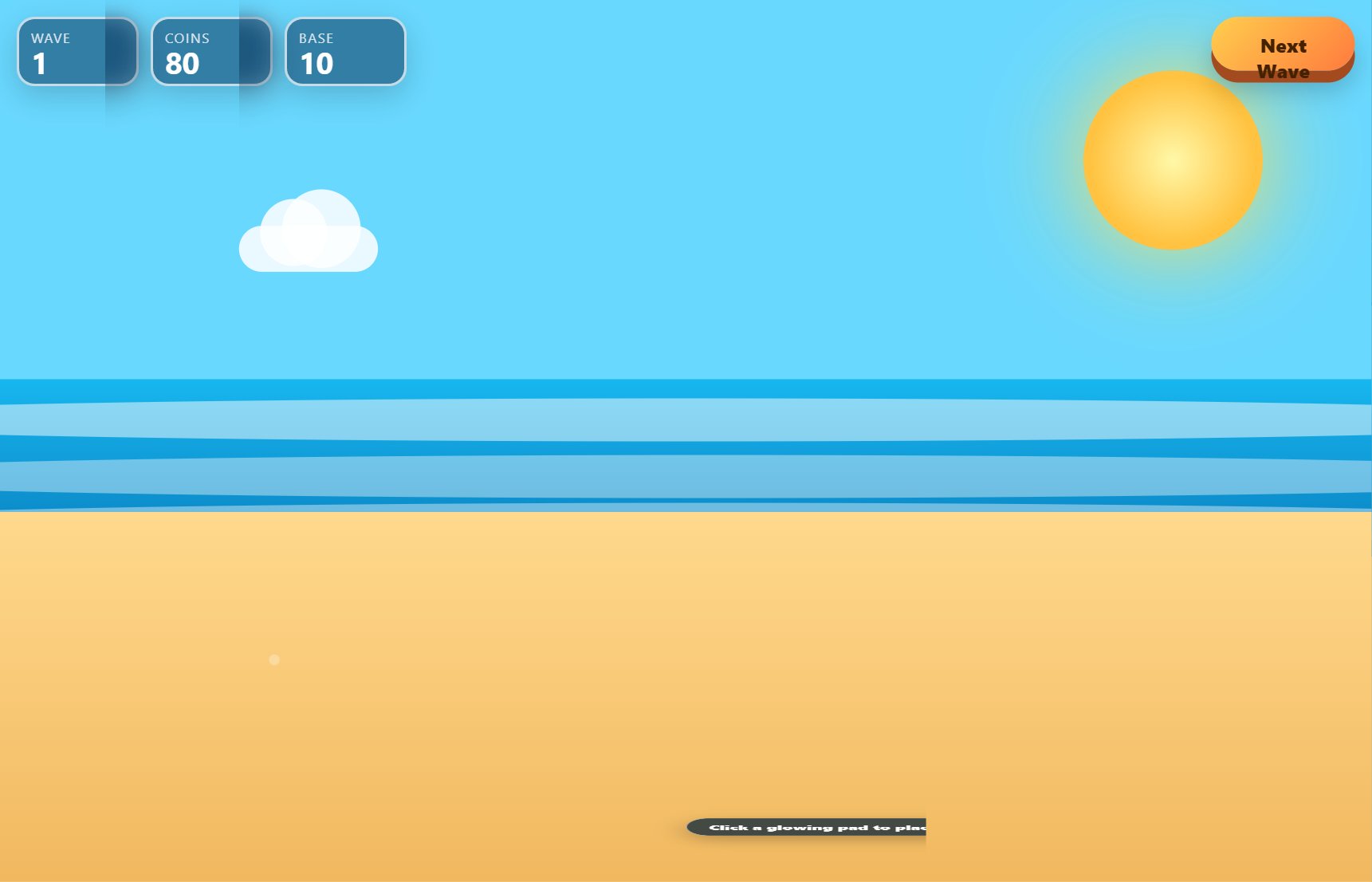 Zombie Shore Defense screenshot
