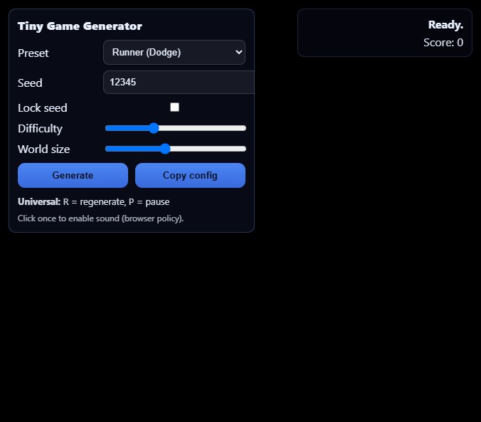 Tiny Generator screenshot