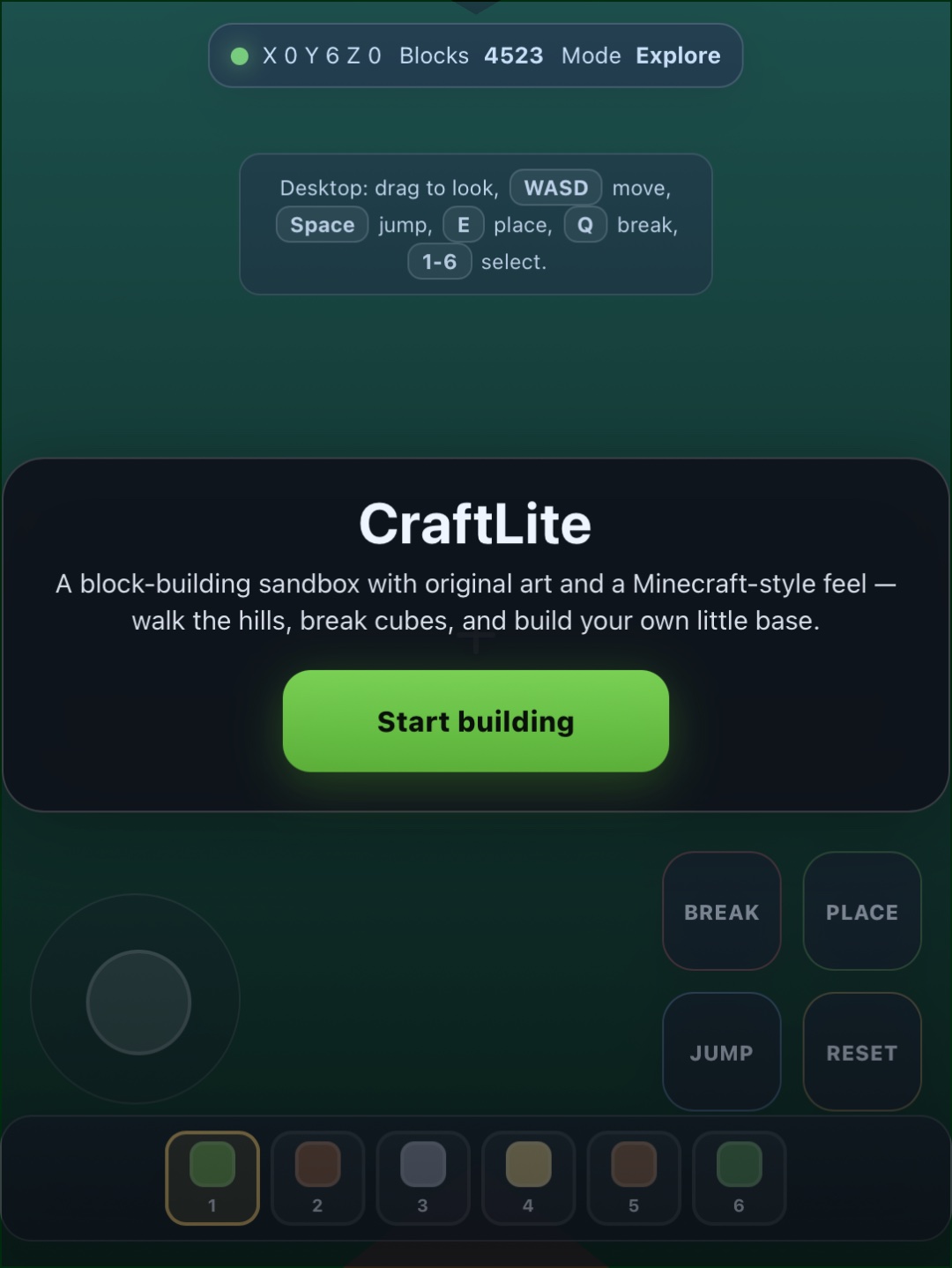 CraftLite screenshot