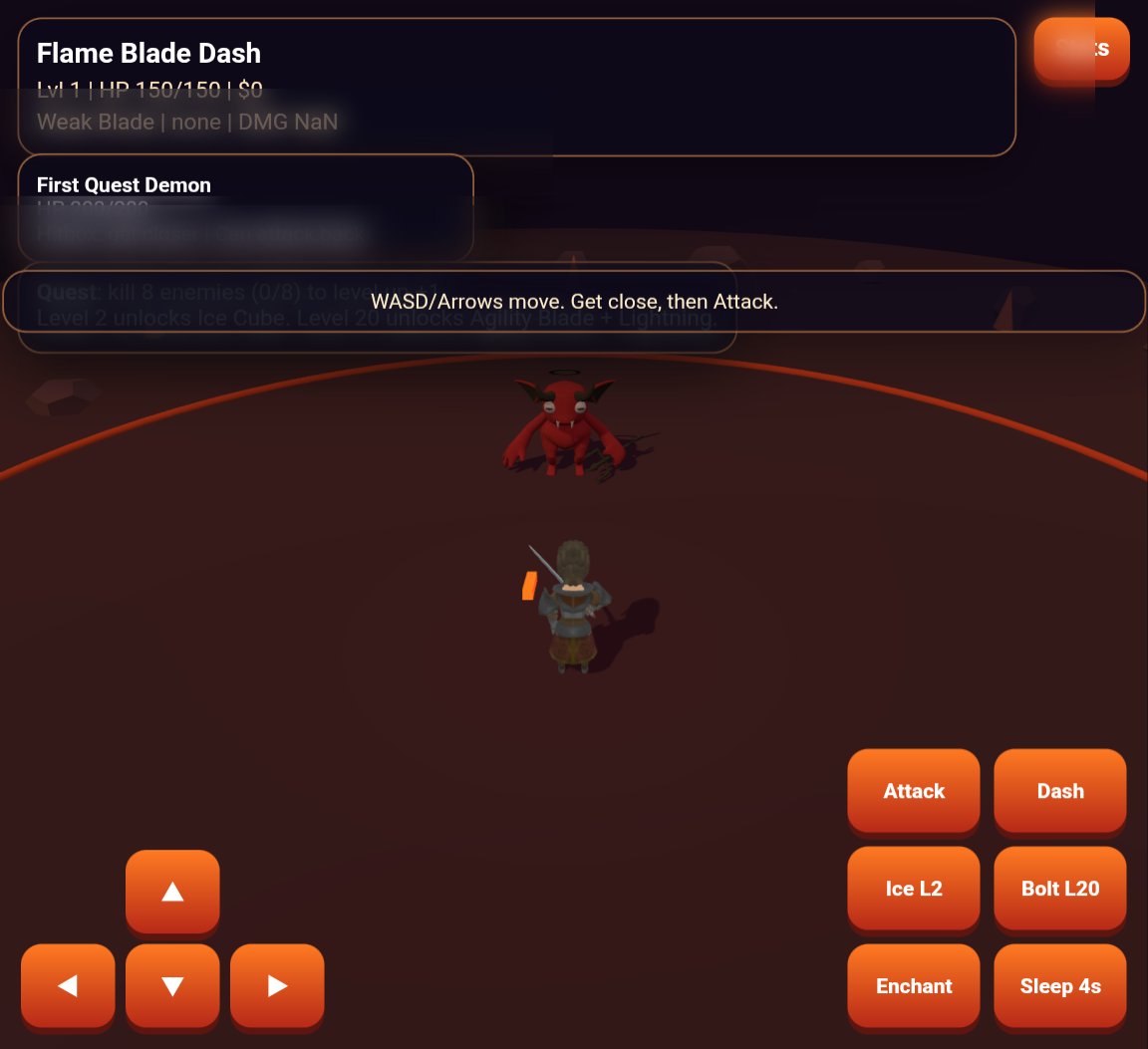 Flame Blade Dash