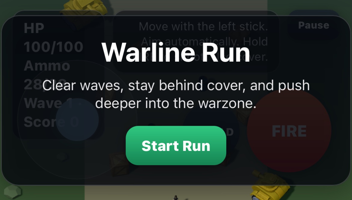 Warline Run screenshot
