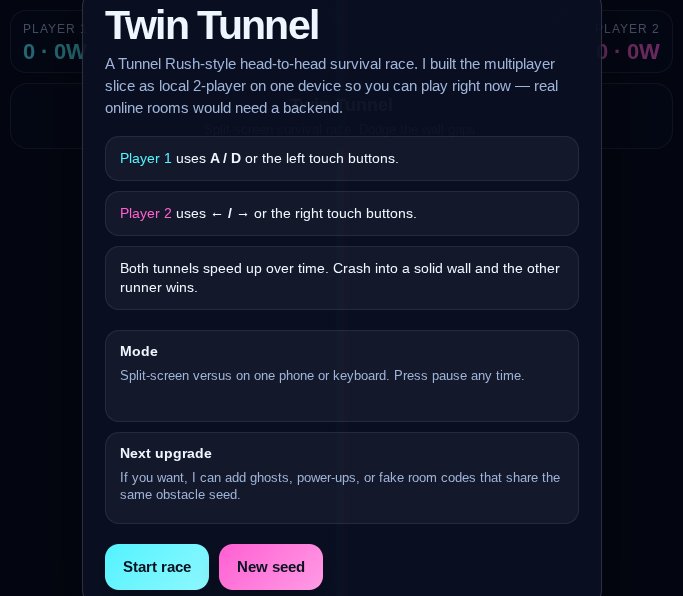 Twin Tunnel screenshot