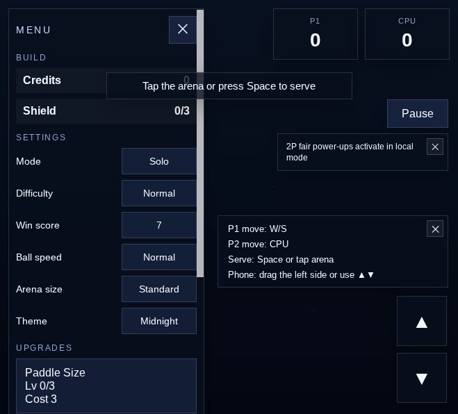 Pong Sprint screenshot