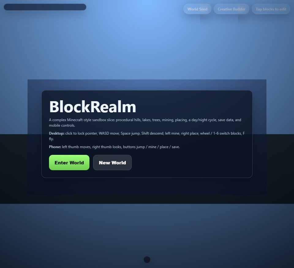 BlockRealm screenshot