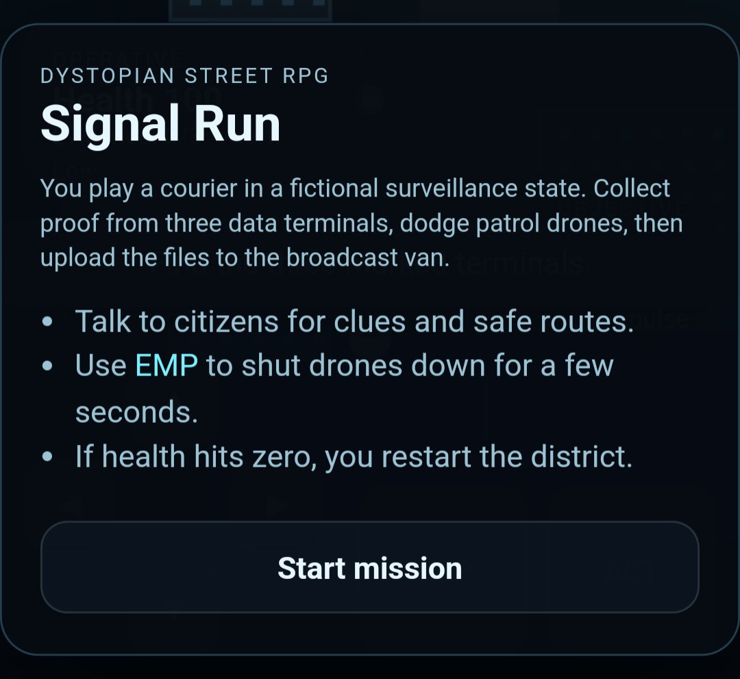 Signal Run screenshot