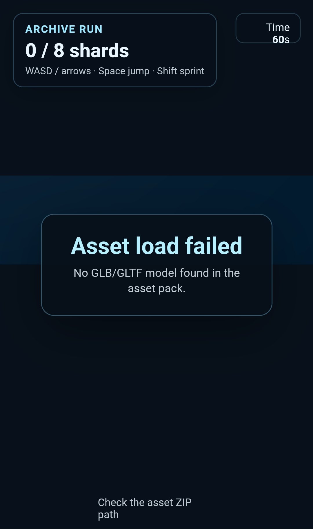 Archive Run screenshot