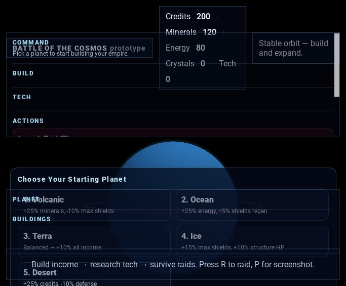 Cosmos Builder