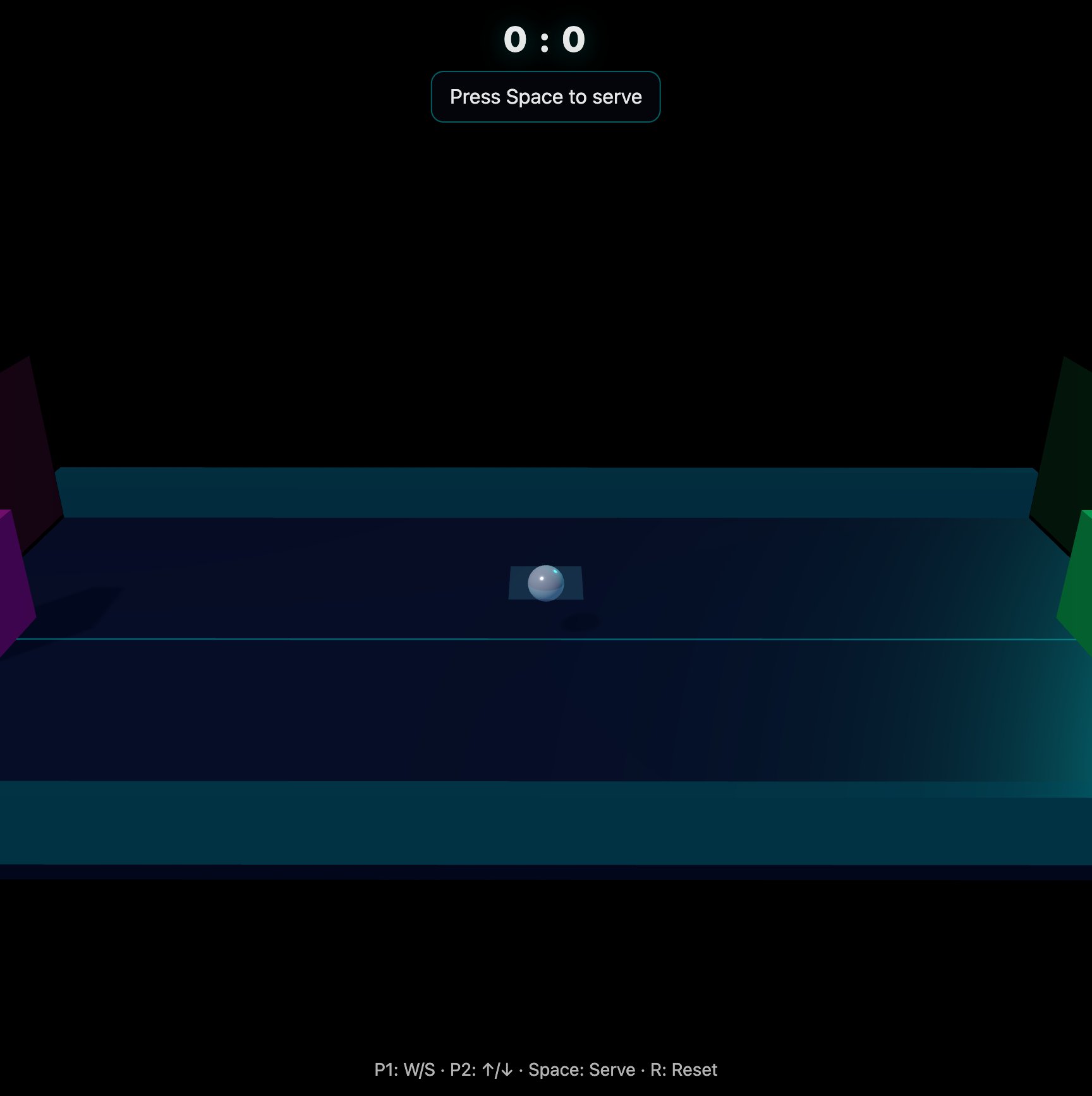 Neon Pong 3D screenshot