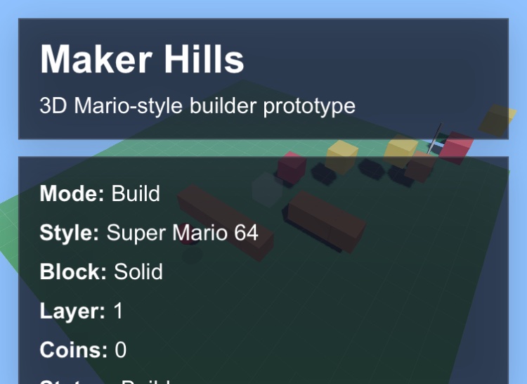 Maker Hills screenshot