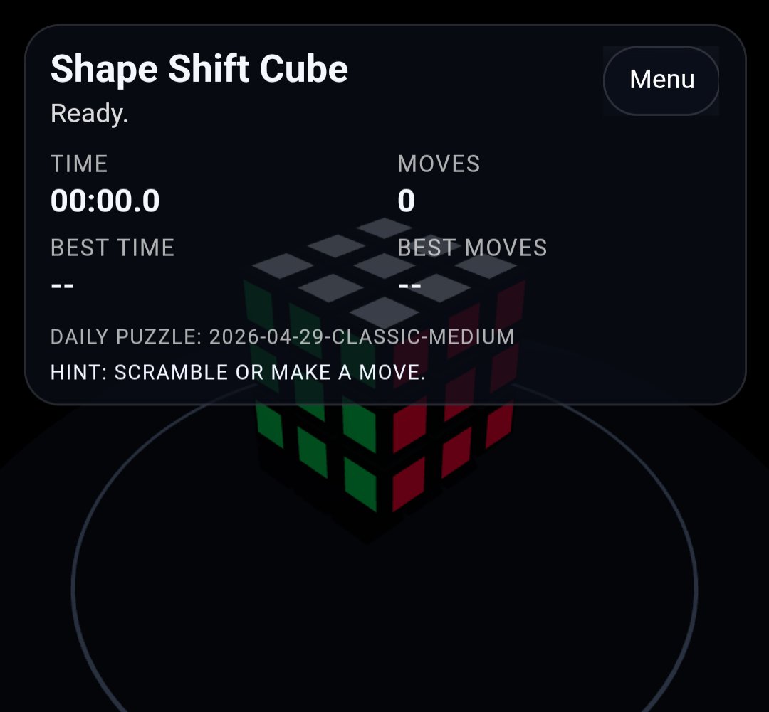 Shape Shift Cube screenshot